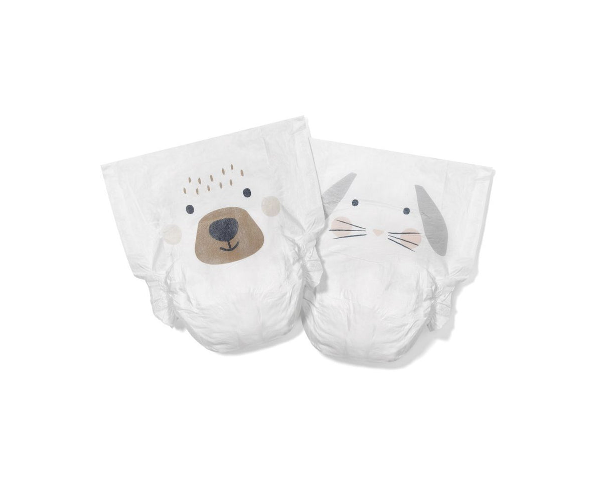Eco-Friendly Hypoallergenic Diapers Kit&Kin, Size 3, 6-10 kg, 128 pcs