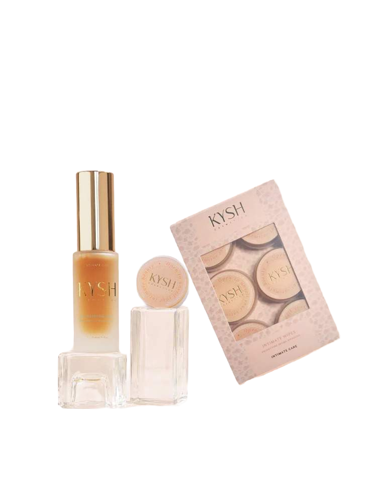 Kysh Cosmetics Set Intim On-the-go servetele intime 6 buc si Refreshing Mist 15 ml fabricat in Italia