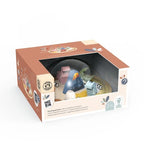 Speedy Monkey Labirint magnetic Dino din lemn certificat FSC, joc de indemanare 3 ani+