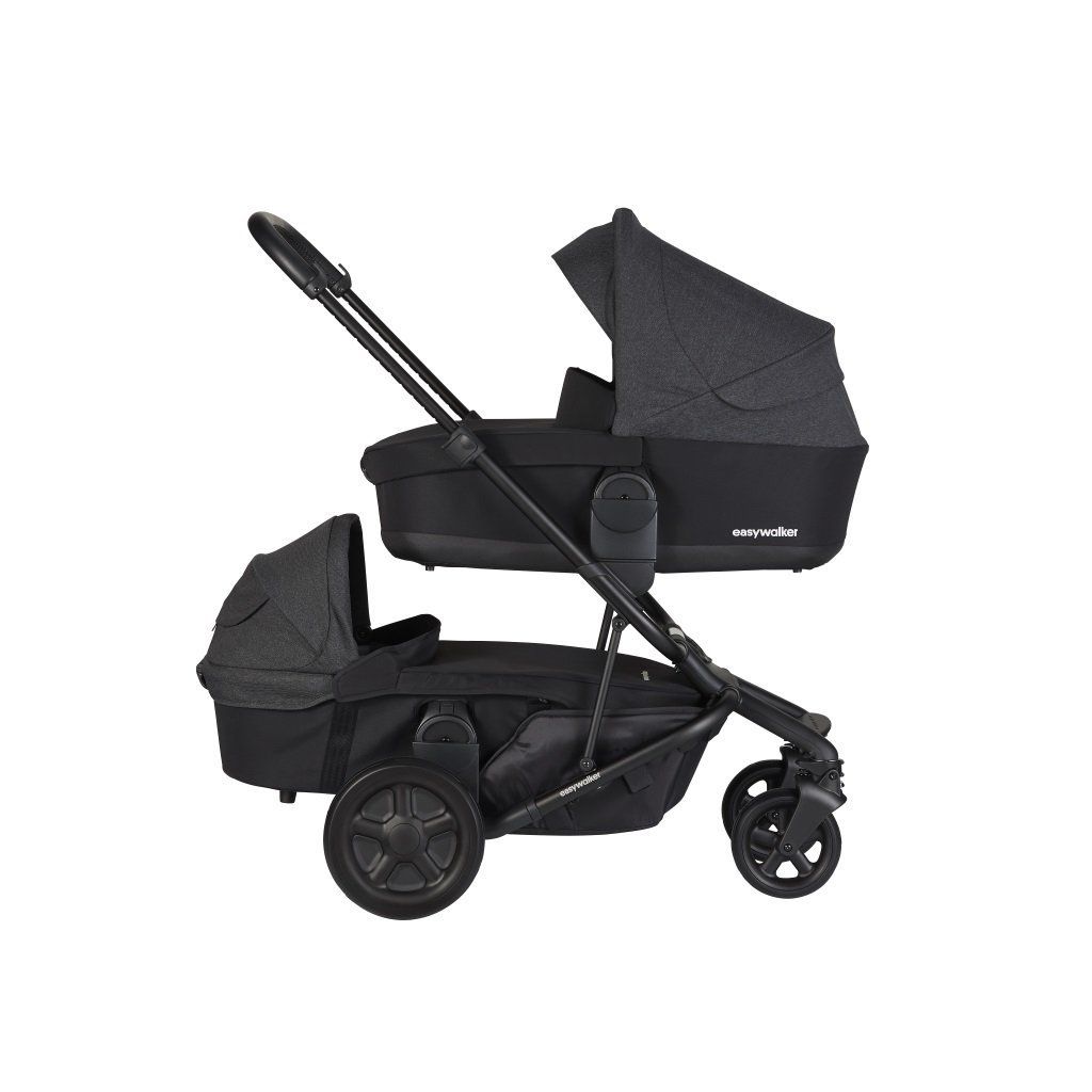 Harvey2 Night Black Twin Carrycot