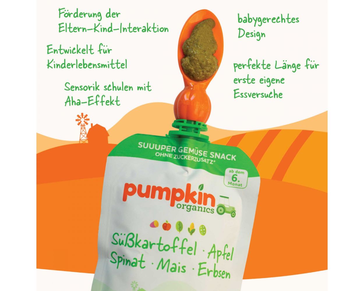 Lingurita pentru Pauch Pumpkin Organics