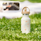 Babymoov - Sticla termoizolanta din inox Little Explorer Animal Print Ivory
