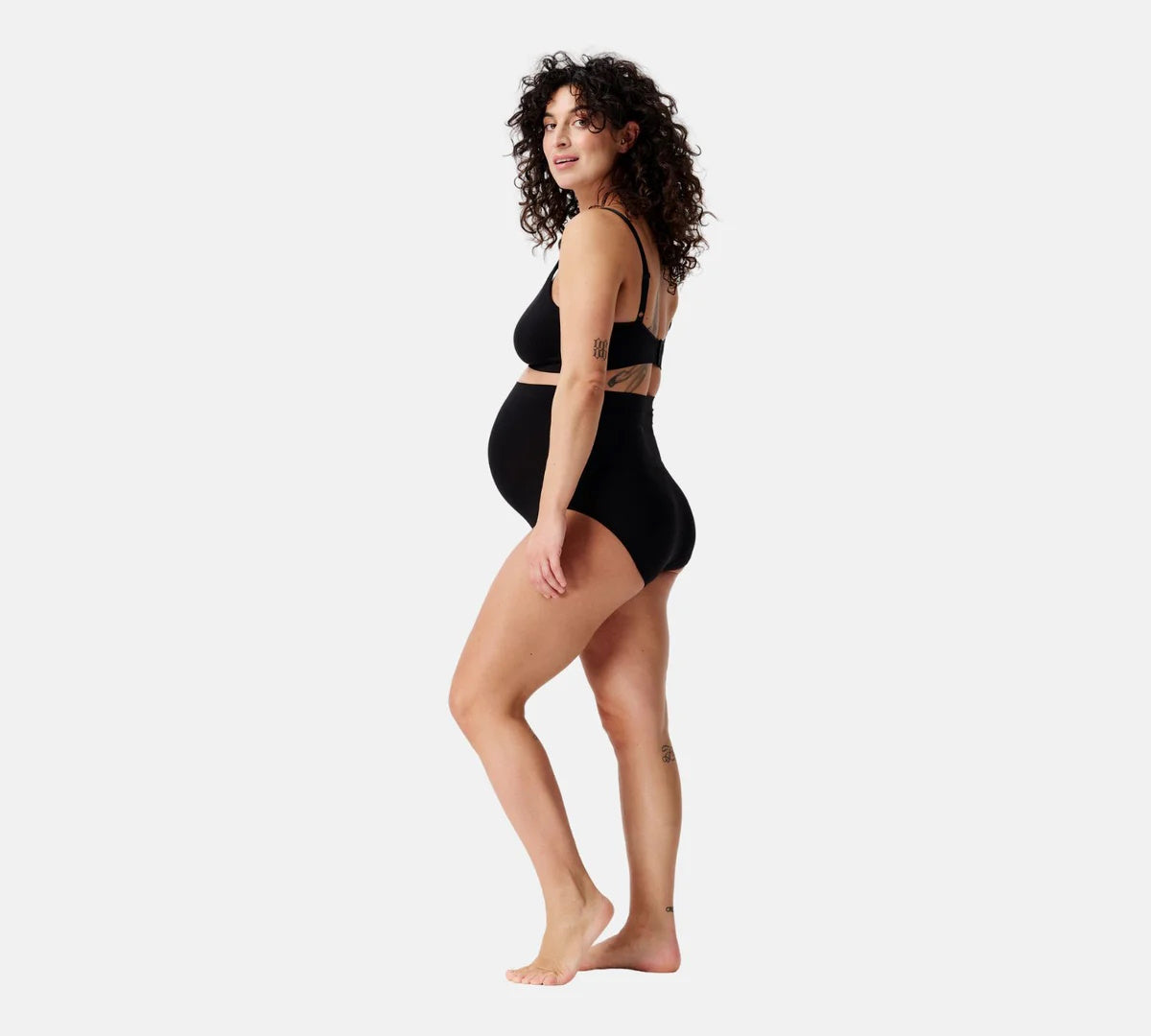 Noppies Nisa Sensil Breeze Black M/L Maternity Seamless Brief Lola&Lykke