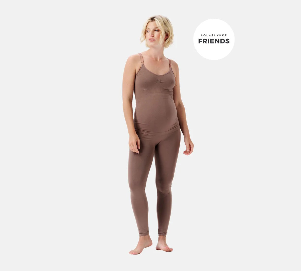 Colanti fara cusaturi pentru gravide Cara Sensil Breeze Deep Taupe XS/S Lola&Lykke