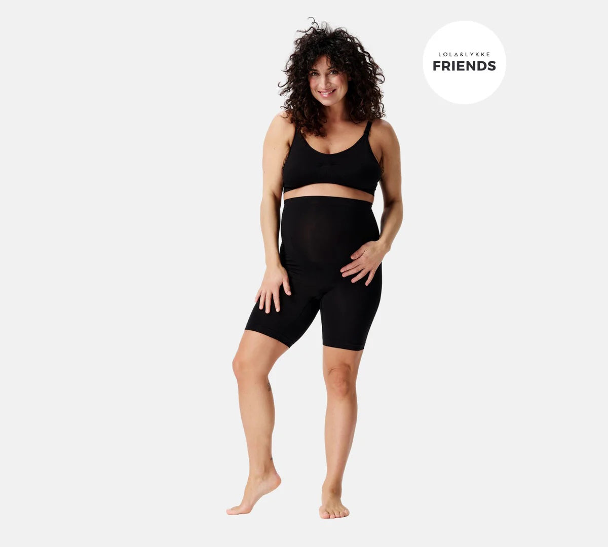 Colanti scurti fara cusatura Niru Senil Breeze XL/XXL Negru Lola&Lykke