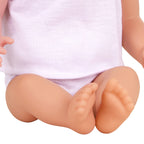 LullaBaby Papusa bebelus cu hainute in 2 piese si bentita roz, 35 cm