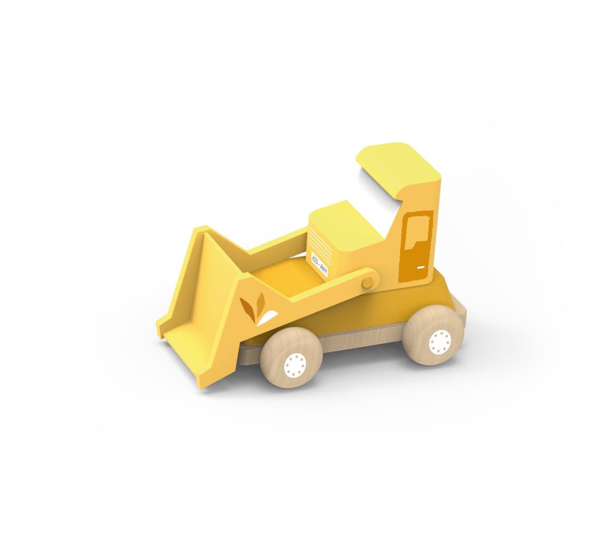 Speedy Monkey Masina de santier Buldozer din lemn certificat FSC pentru copii peste 2 ani