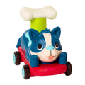 BToys Masinuta catel albastru cu sistem push&go, fara baterii, peste 18 luni