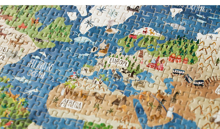 Micro puzzle 600 piese Continente, Londji
