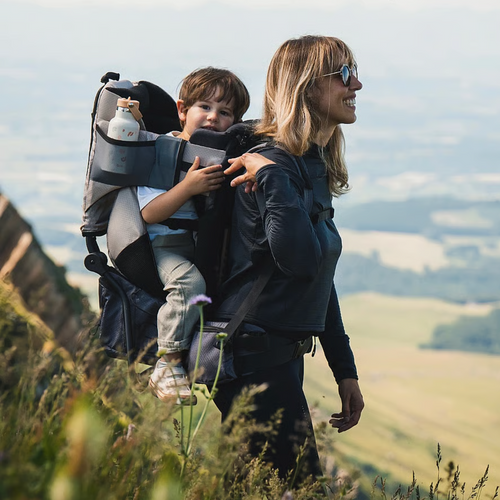 Babymoov Port-bebe pentru drumetii Moov and Hike+ Dune din poliester reciclat certificat GRS