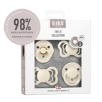 BIBS - Set 4 suzete Try-it collection 0 luni +-Ivory