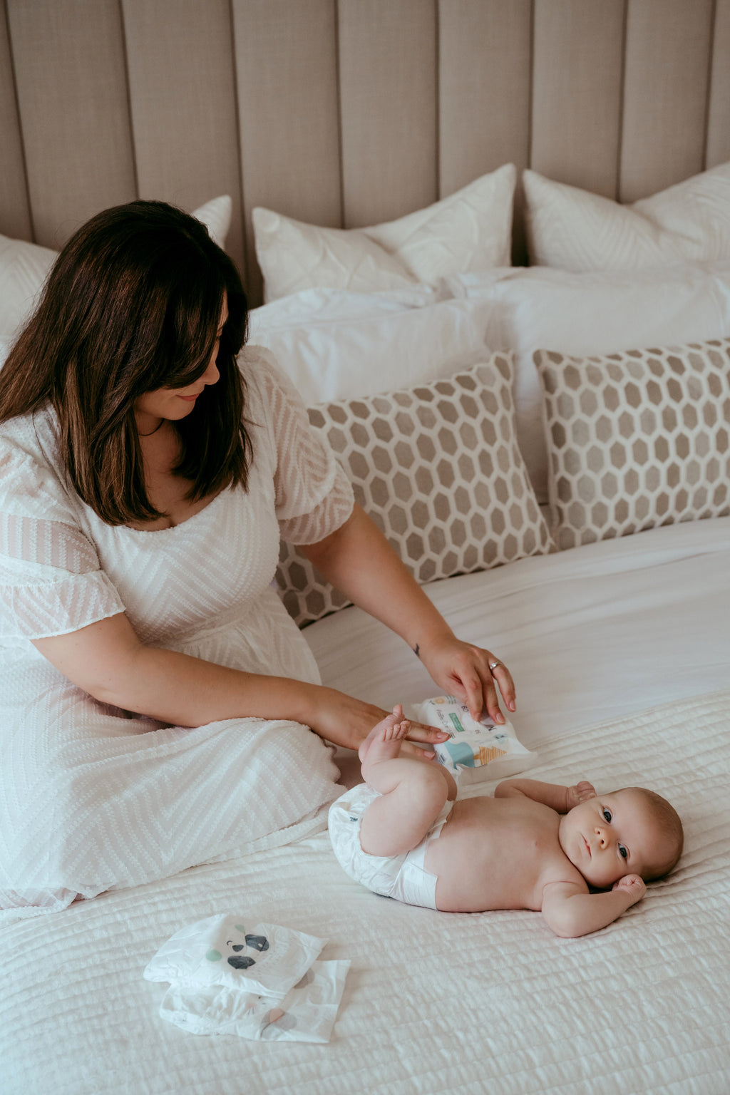 Eco-Friendly Hypoallergenic Diapers Kit&Kin, Size 2, 4-8 kg, 152 pcs