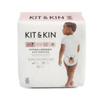Scutece Hipoalergenice Eco Kit&Kin, Marimea 7, 17kg+, 88 buc