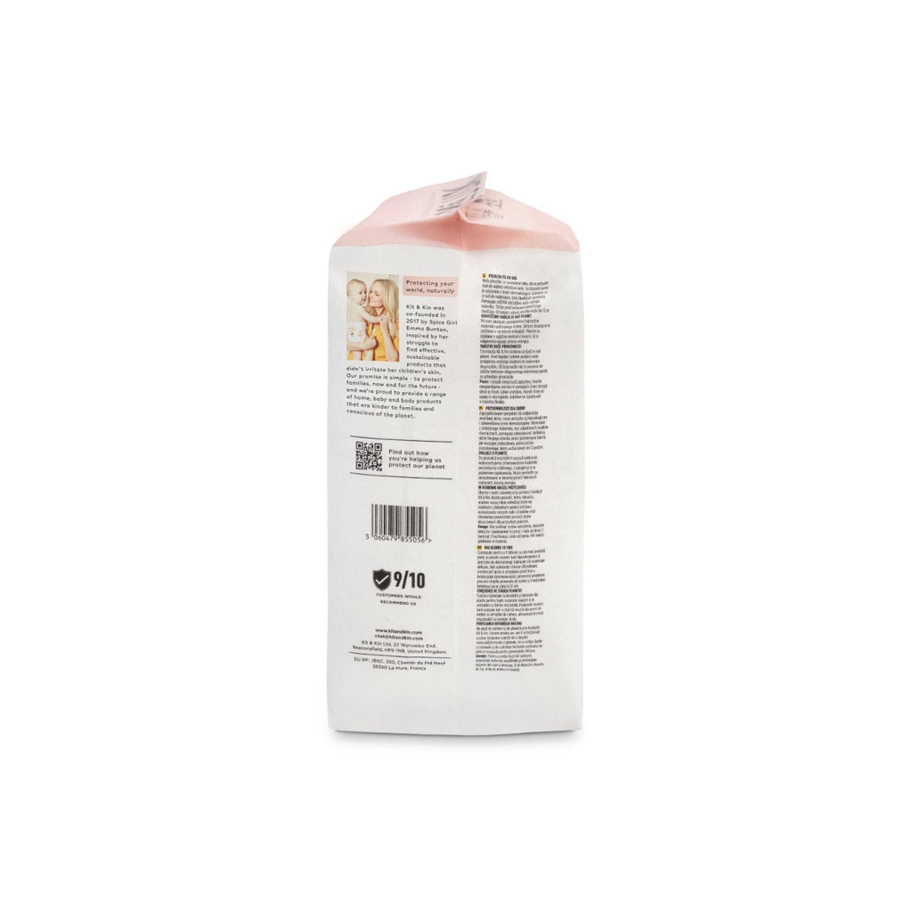 Scutece Hipoalergenice Eco Kit&Kin, Marimea 7, 17kg+, 88 buc