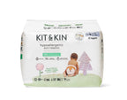 Eco-Friendly Hypoallergenic Diapers Kit&Kin, Size 4, 9-14 kg, 128 pcs