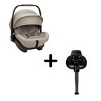 Nuna - Set scoica auto i-size ARRA Next Hazelwood + Baza isofix BASE next i-Size pentru ARRA next, testata ADAC