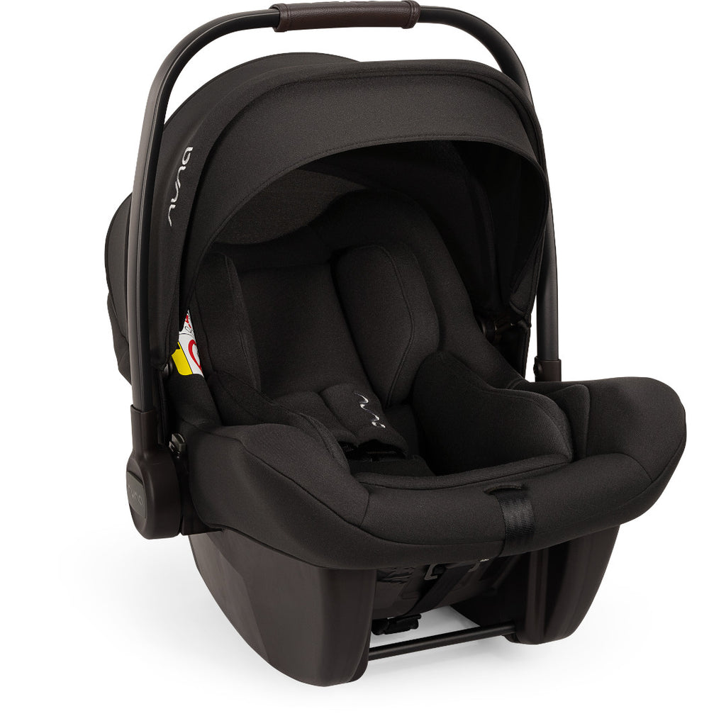 Nuna - Set scoica auto i-Size PIPA Lite Caviar R129 + Baza isofix BASE next i-Size pentru PIPA Lite, testata ADAC
