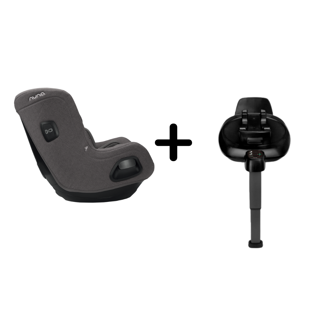 Nuna - Set Scaun auto rotativ i-Size TODL next Granite, 40-105 cm + Baza isofix BASE next i-Size pentru TODL next