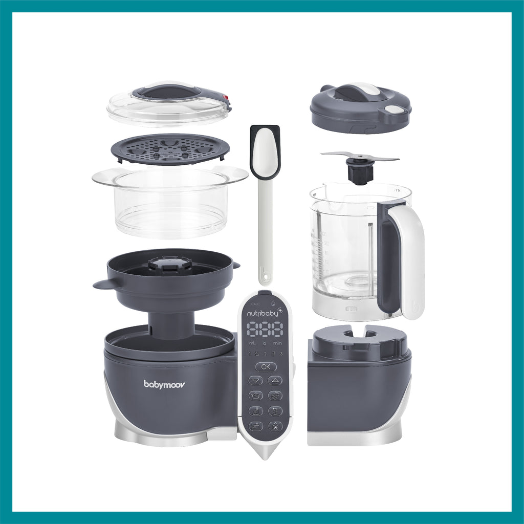 Babymoov - Robot multifunctional 5 in 1 Nutribaby (+) Industrial Grey