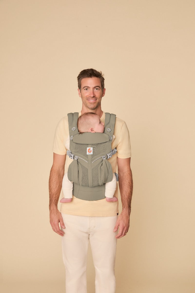 Marsupiu Ergobaby, Omni 360, Mesh , Soft Olive