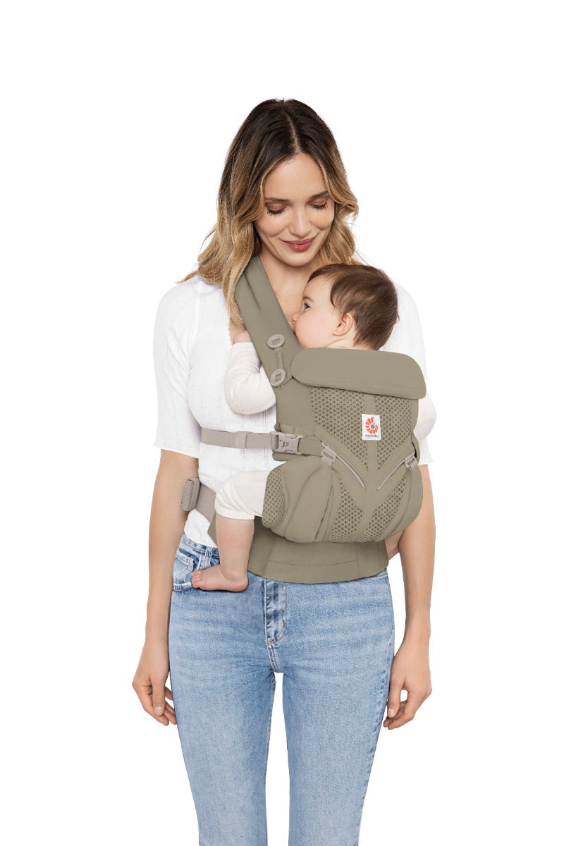 Marsupiu Ergobaby, Omni 360, Mesh , Soft Olive