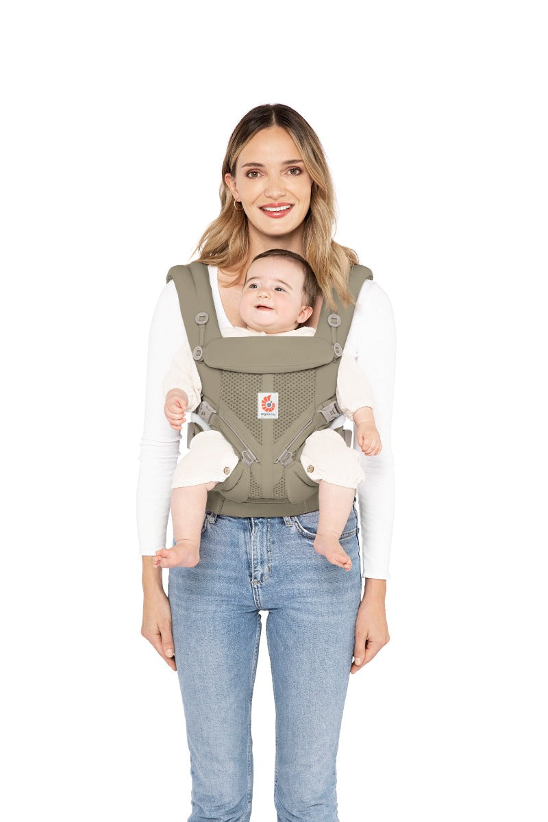 Marsupiu Ergobaby, Omni 360, Mesh , Soft Olive