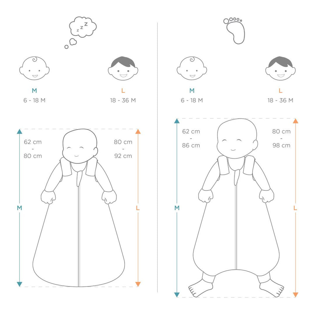 Sac de Dormit 2 in 1, On The Move, Sheep 6-18 luni, 0.5 TOG, Ergobaby