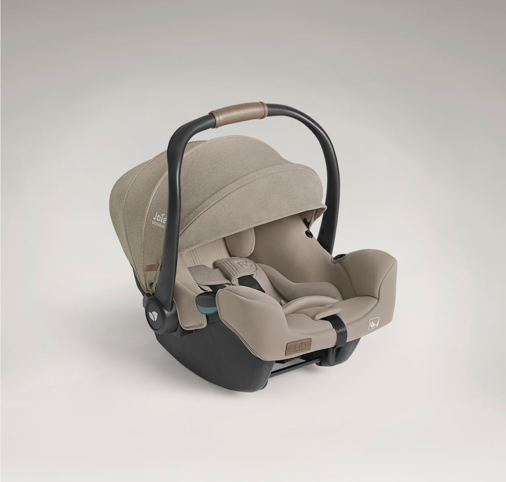 Joie - Scoica auto i-Starter cu tetiera reglabila, 40-75 cm, Sandstone, certificata R129