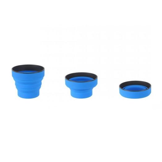 Flexible Blue Silicone Cup
