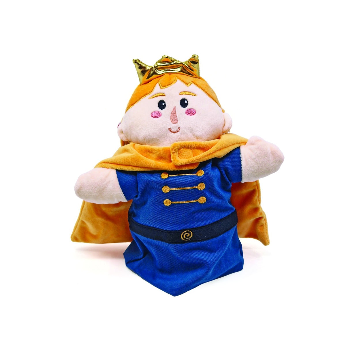 Svoora Papusa de mana cu doua fete Print si Cavaler 25 cm poliester si bumbac pentru 3 ani+