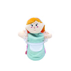 Svoora Papusa de mana cu doua fete Printesa si Cenusareasa 25 cm bumbac, 3 ani+