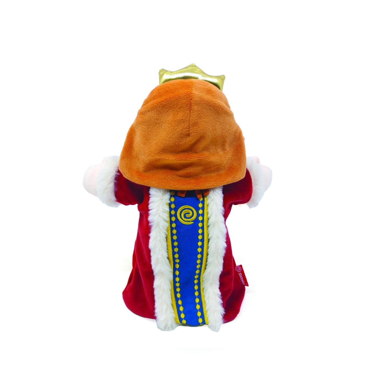 Svoora Papusa de mana cu doua fete Rege si regina 25 cm bumbac, recomandata 3 ani+