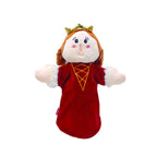 Svoora Papusa de mana cu doua fete Rege si regina 25 cm bumbac, recomandata 3 ani+