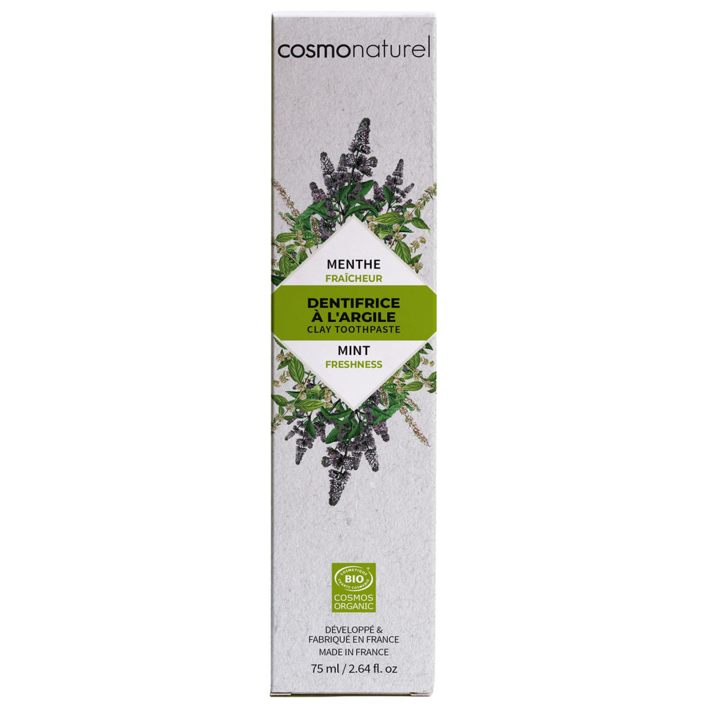 BIO Toothpaste for freshness with mint and clay 75 ml COSMO NATUREL