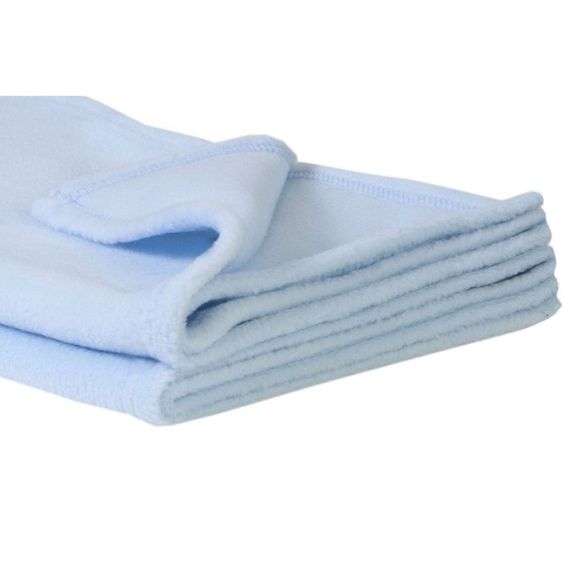 Blue fleece blanket 100 x 150 cm
