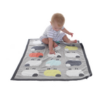 Knitted Cotton Blanket with Grey Sheep