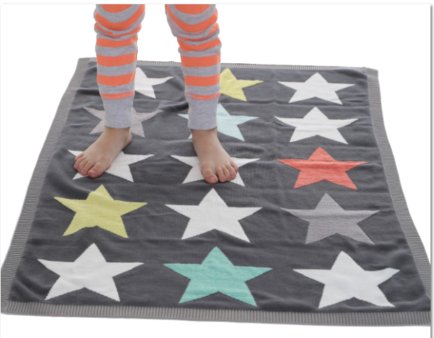 Superstar Knitted Cotton Blanket