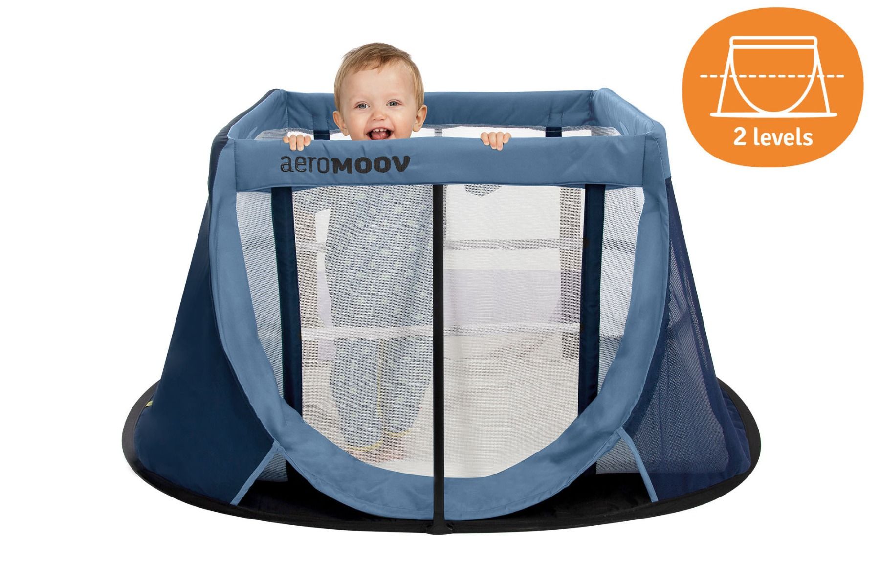 Pop Up Travel Cot Blue Whale Aeromoov