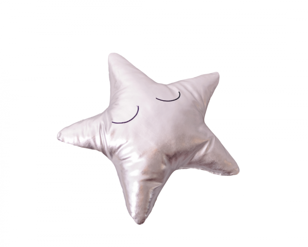 Silver Star Decorative Pillow