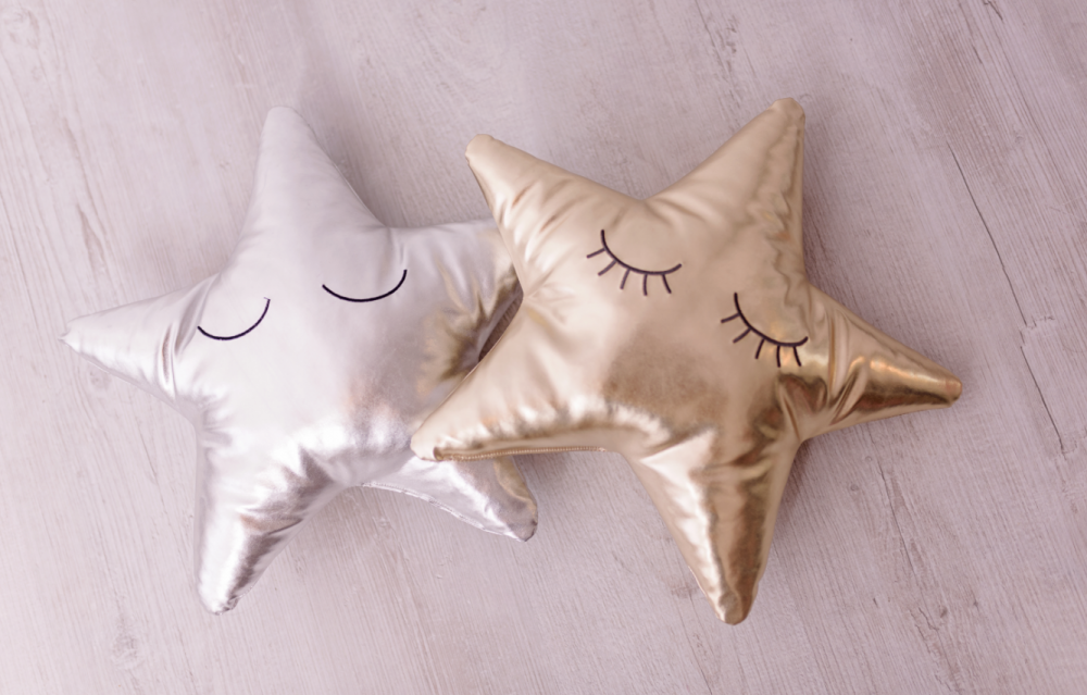 Silver Star Decorative Pillow