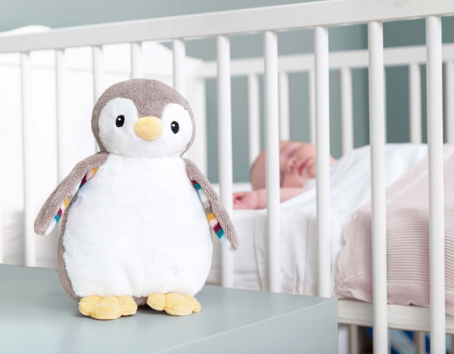 Pinguinul Phoebe - Plus cu mecanism de Linistire si Relaxarea Bebelusului