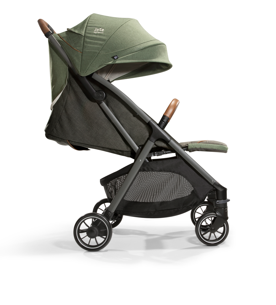 Joie - Carucior pentru copii ultracompact 2 in 1 Parcel, nastere - 22 kg, Signature Pine (Carucior Parcel Pine + Landou Ramble XL Pine)