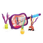 Plasa pescuit cu jucarii de baie Hipopotam B.Toys