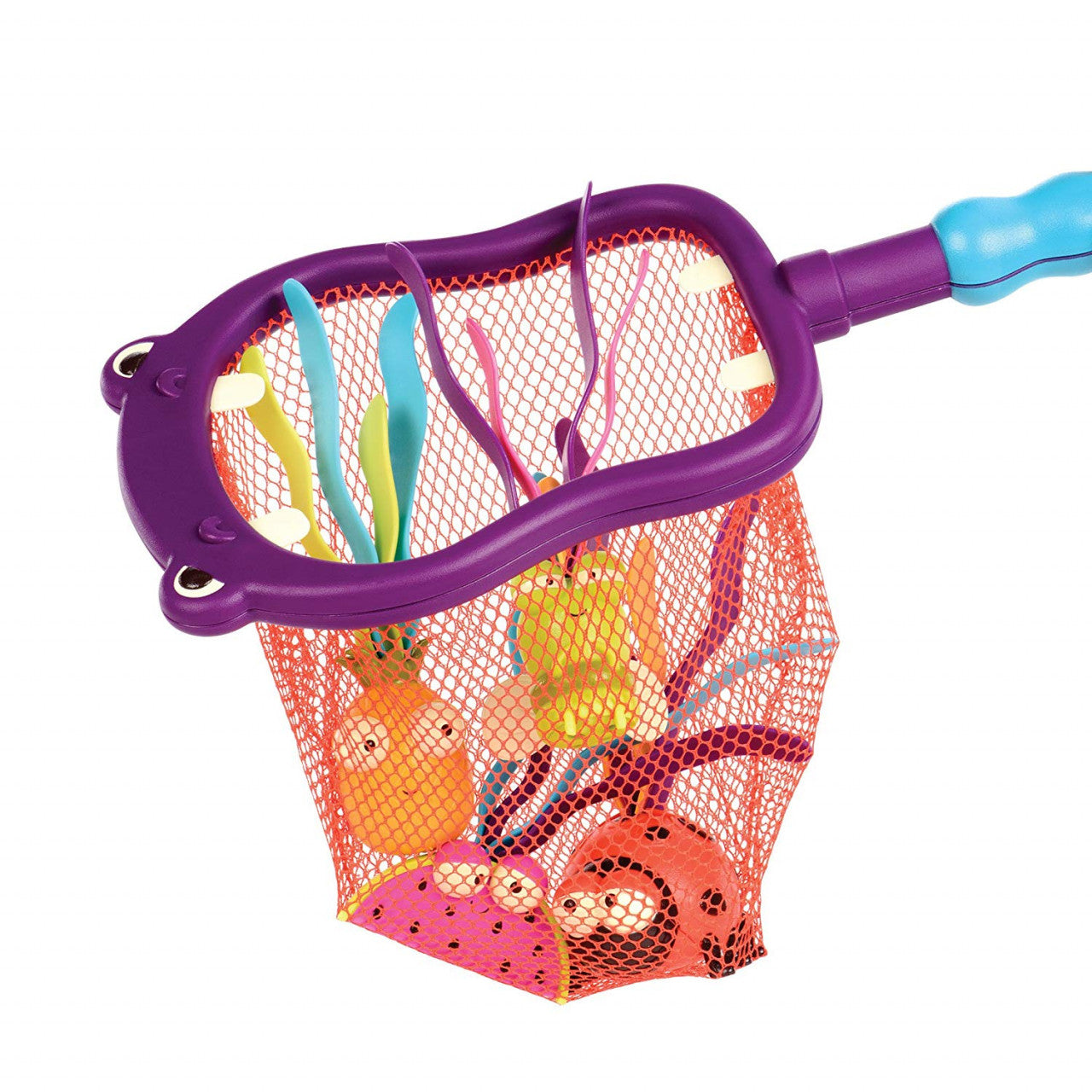 Plasa pescuit cu jucarii de baie Hipopotam B.Toys