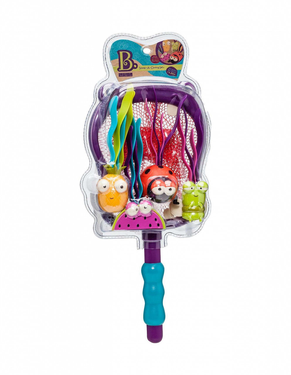 Plasa pescuit cu jucarii de baie Hipopotam B.Toys