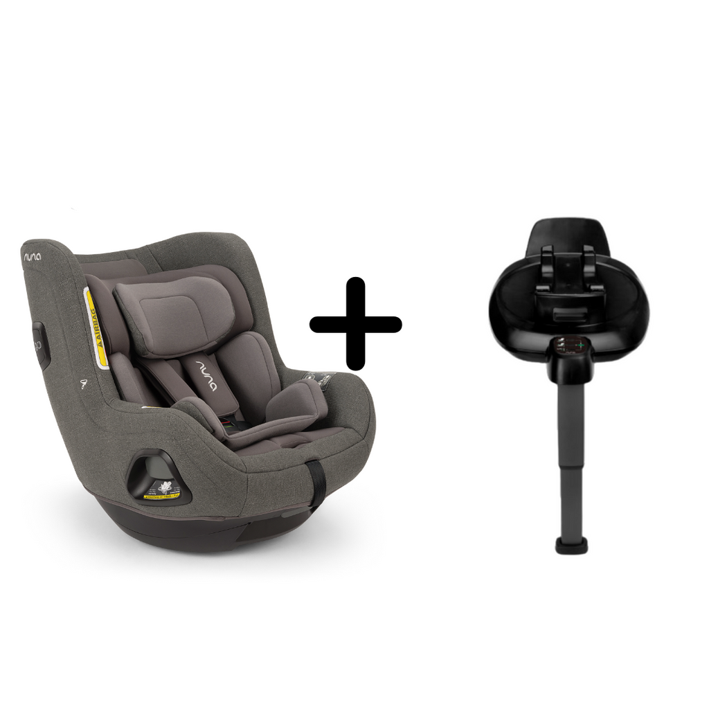 Nuna - Set Scaun auto rotativ i-Size TODL next Thunder, 40-105 cm + Baza isofix BASE next i-Size pentru TODL next