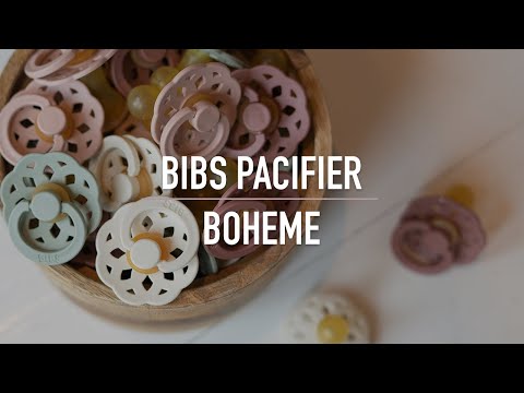 BIBS - Suzeta Boheme Latex, tetina rotunda, 0 luni +-Blush
