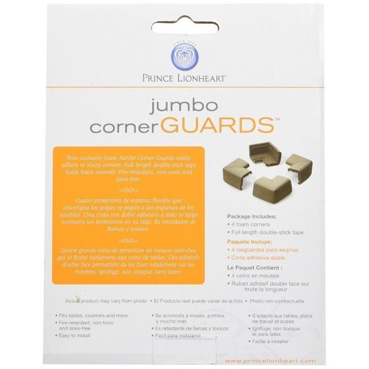 Prince Lionheart Jumbo Corner Protectors Beige