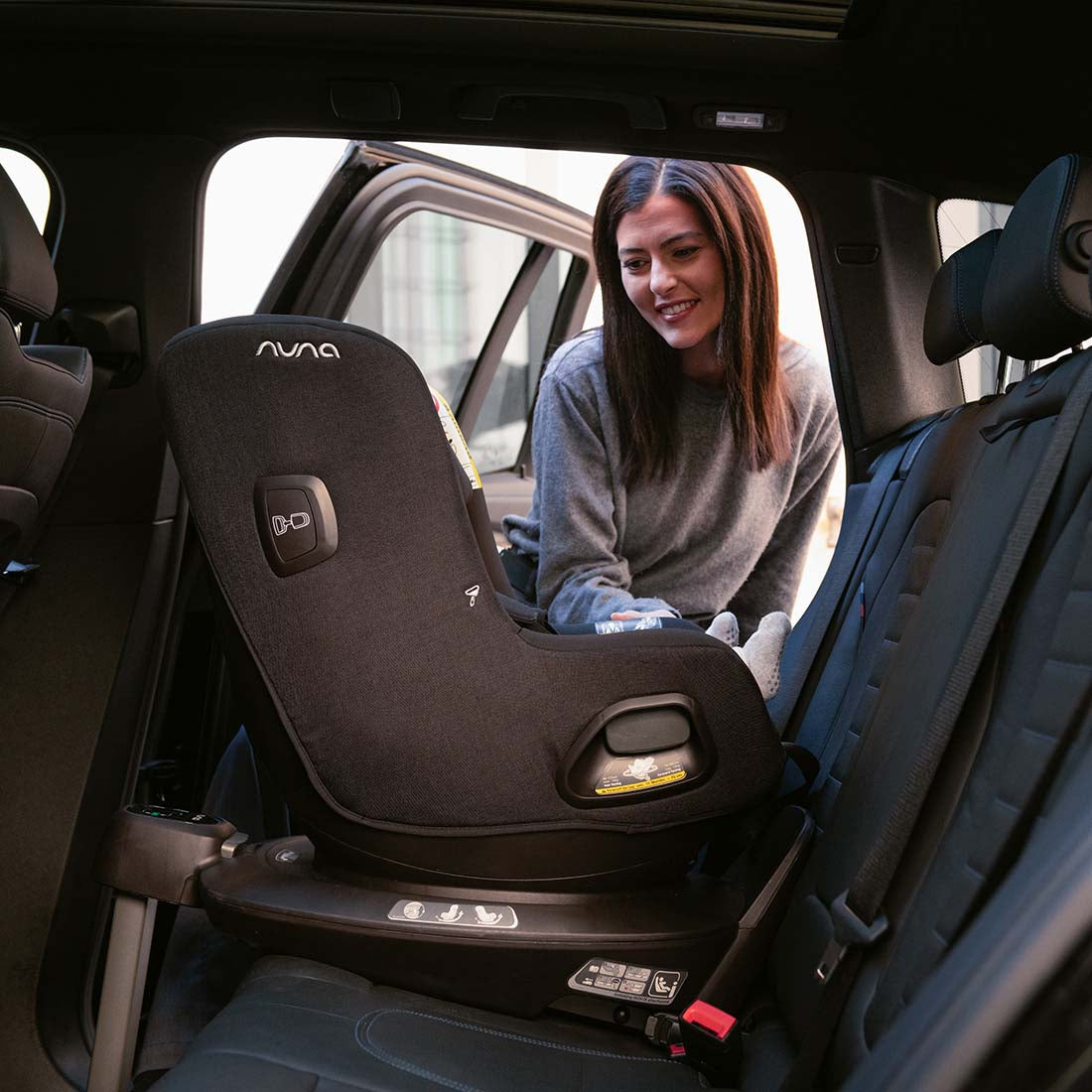 Nuna - Scaun auto PRUU Caviar, 40-105 cm, testat ADAC si certificat R129