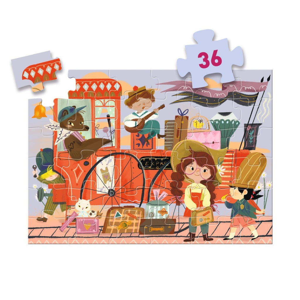 Puzzle Calatoria Miei, Djeco